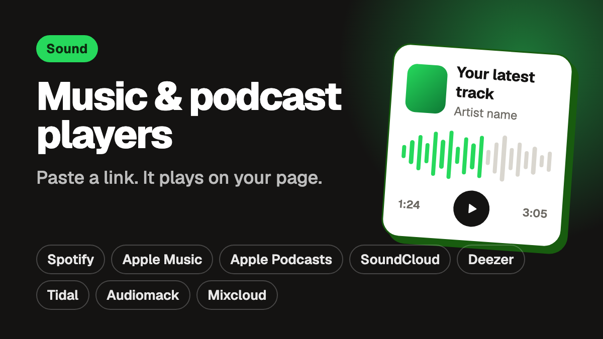 Music and podcast players
